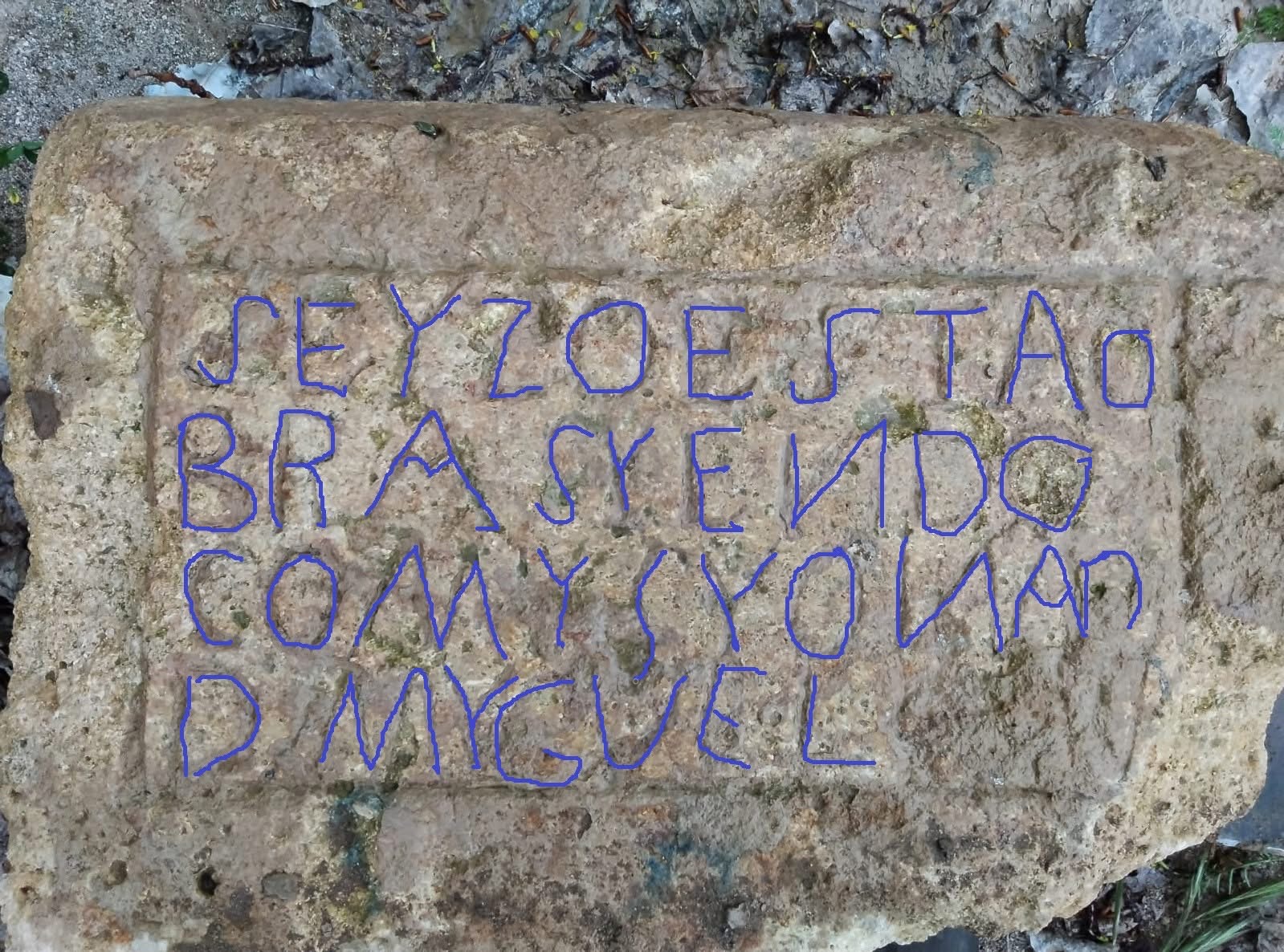 LAS PRIMERAS PALABRAS ESCRITAS EN ALMEDINILLA