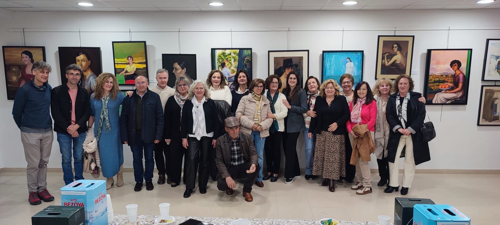 Inauguración de la exposición de la Asociación de pintores de Priego