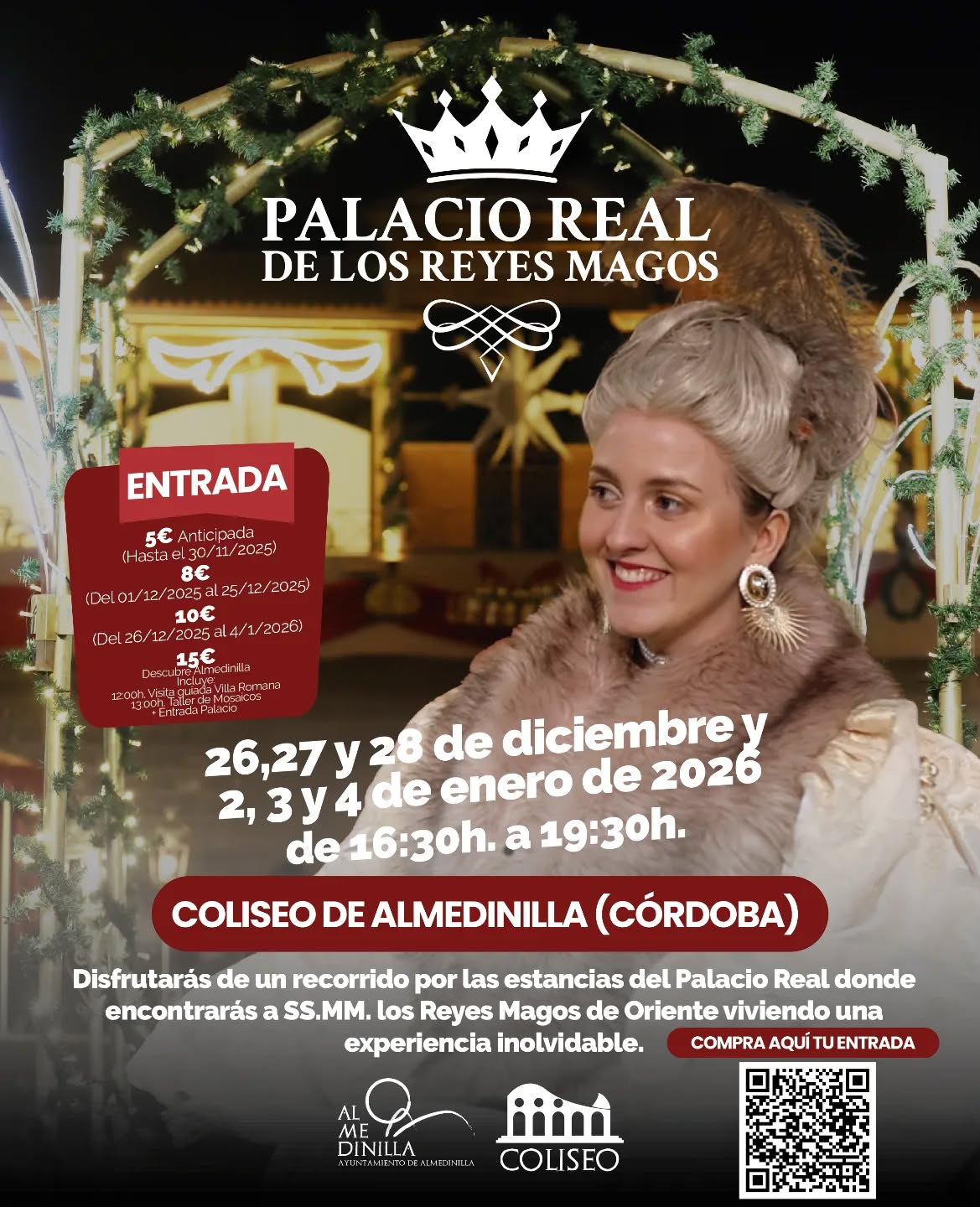Los Reyes Magos supervisan los preparativos de su Palacio Mágico en Almedinilla