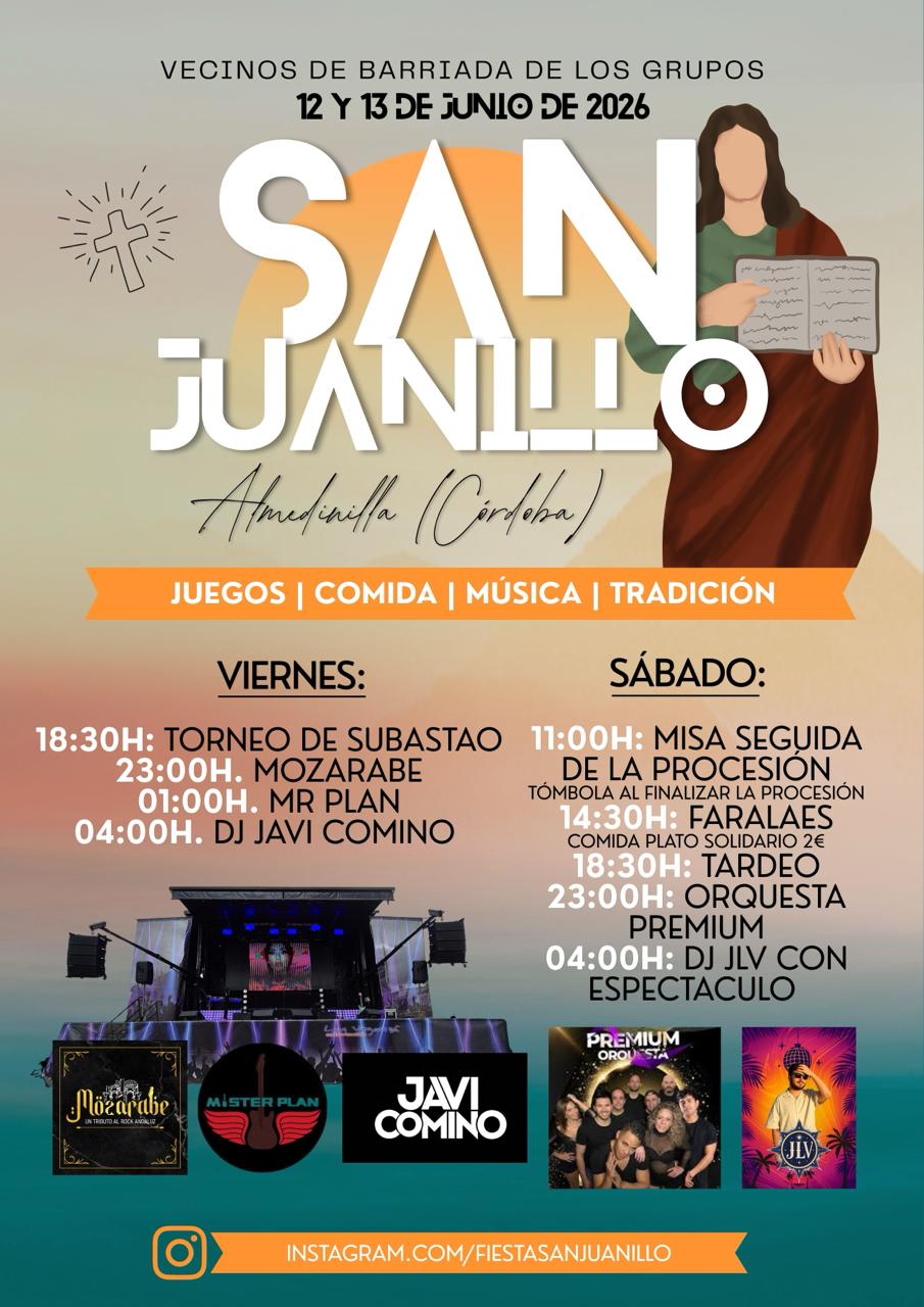 San Juanillo 2026 en Almedinilla calienta motores: dos días de fiesta, tradición y música para reunir a todo el pueblo