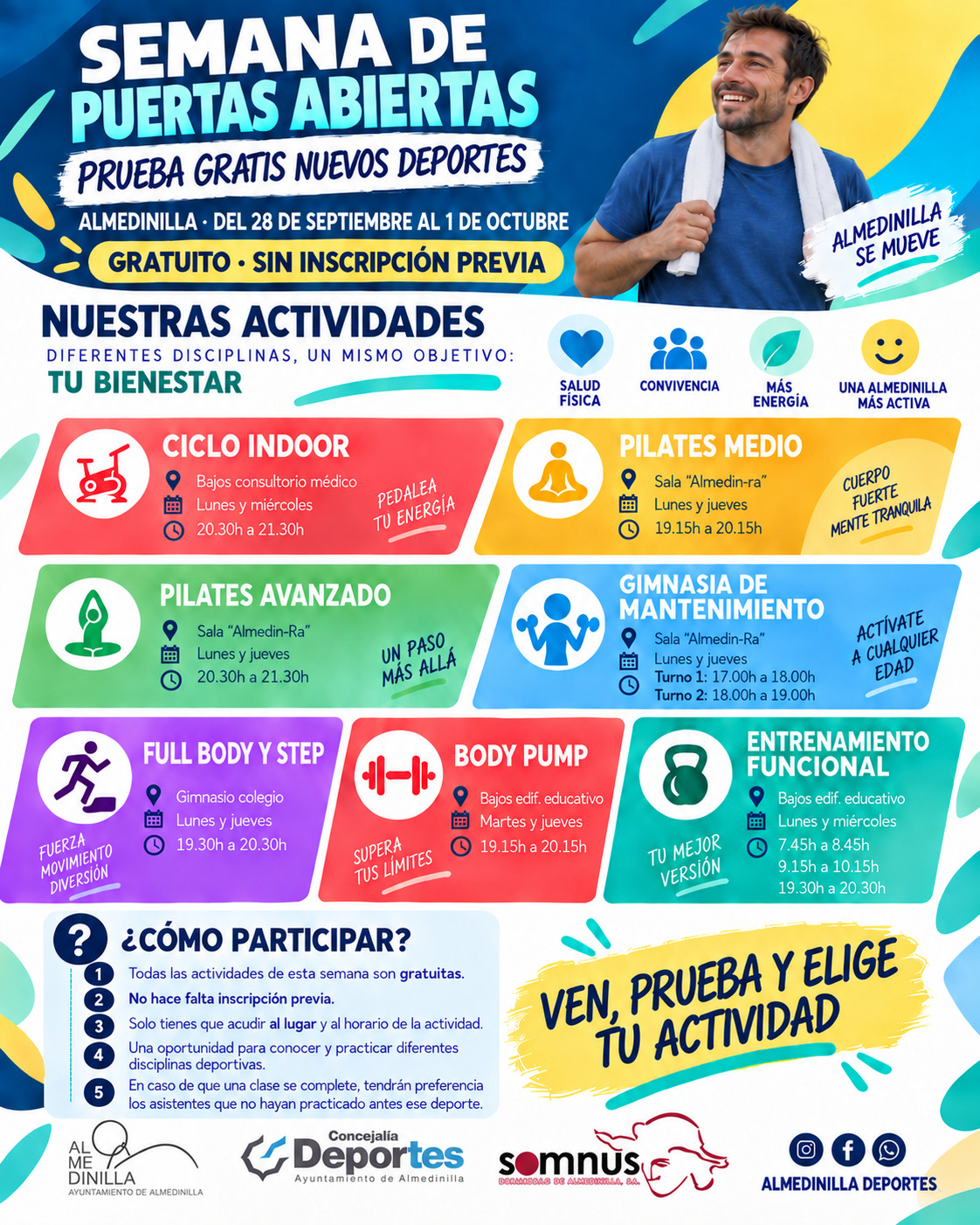 Almedinilla se mueve: una semana para probar nuevos deportes… ¡gratis!