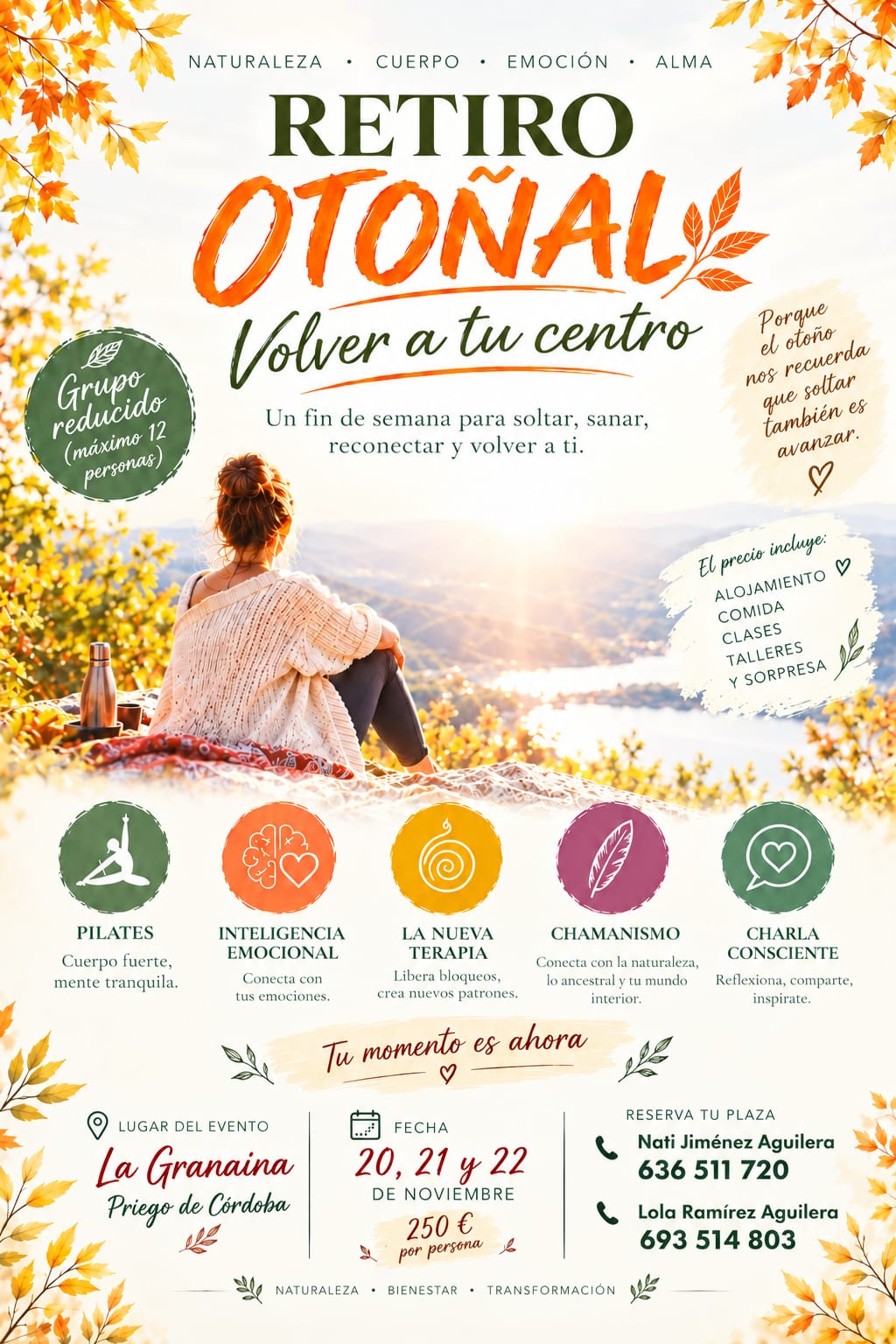Un retiro otoñal invita a parar, soltar y volver a conectar con uno mismo